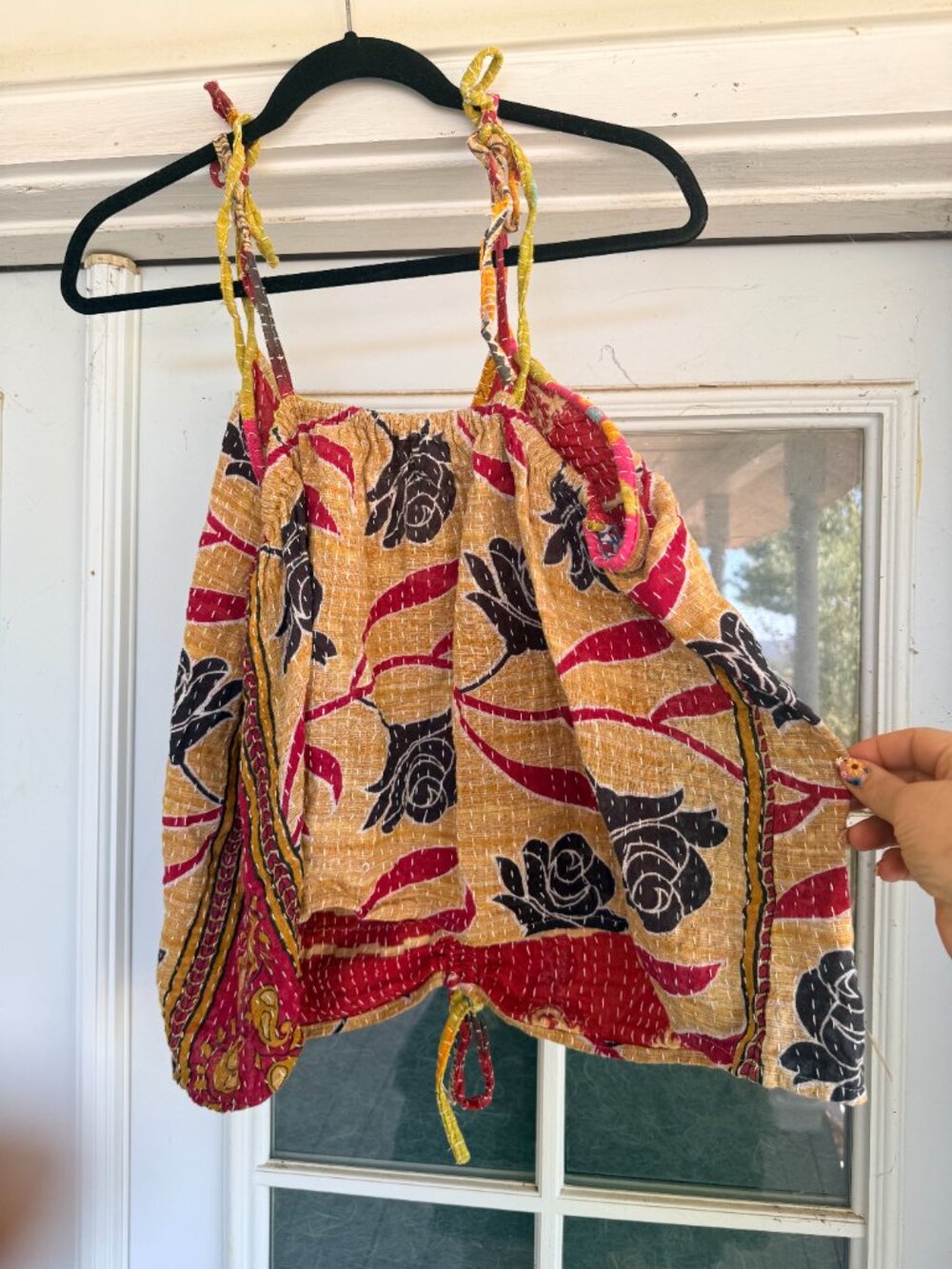 REVERSIBLE Kantha Bae Butterfly Tank Top - Picture 2 of 4